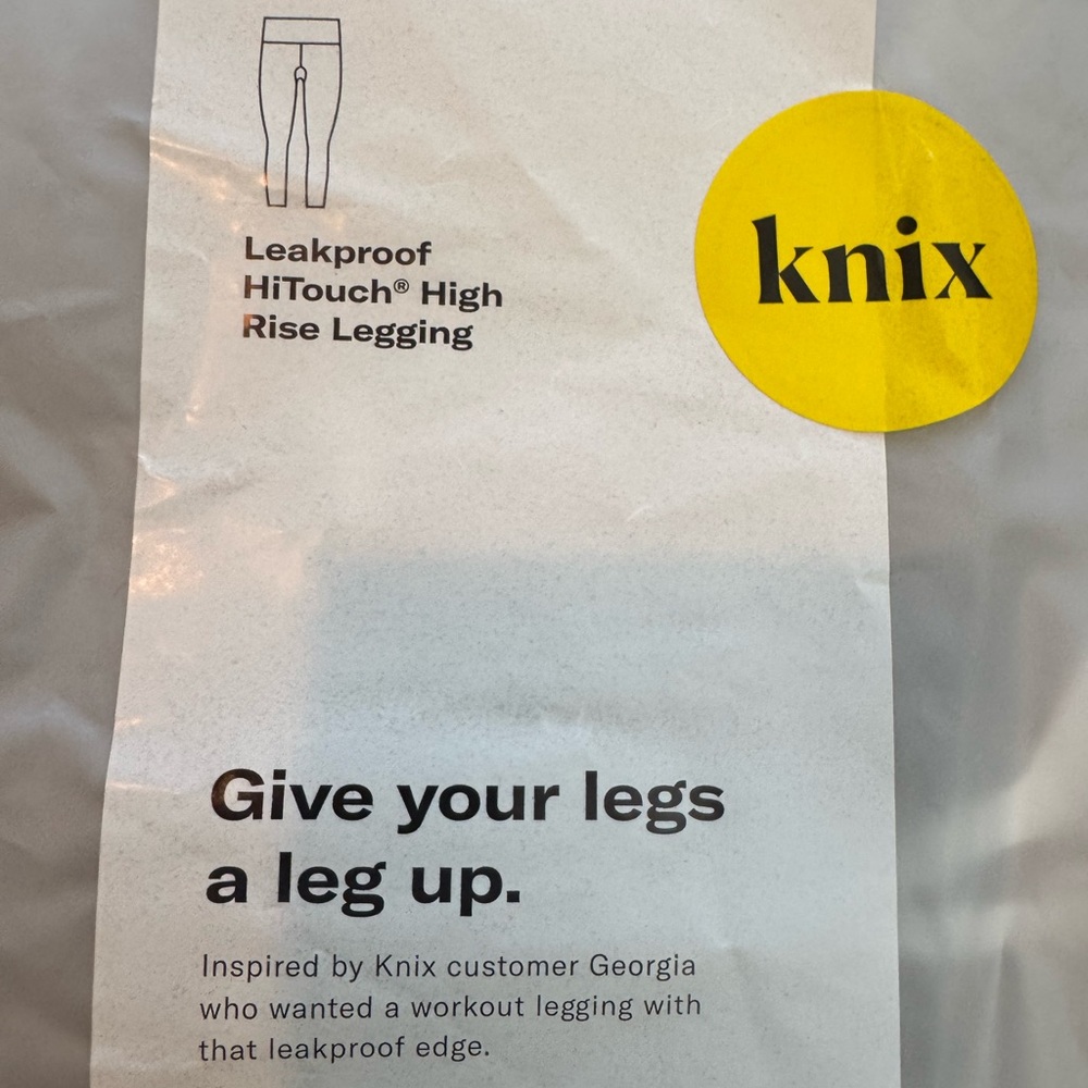 Knix Leakproof HiTouch High Rise Legging x 2